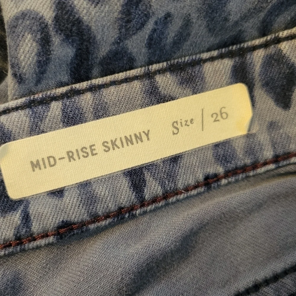 Pilcro And The Letterpress Anthro‎ Leopard Mid-Rise Skinny Jeans